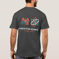 AAS + March for Science; Reverse, Charcoal Grey