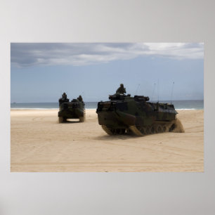 AAV7A1 Amphibious Assault Vehicles Poster