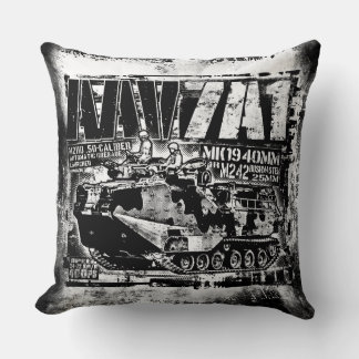 AAV-7A1 Throw Pillow Throw Pillow