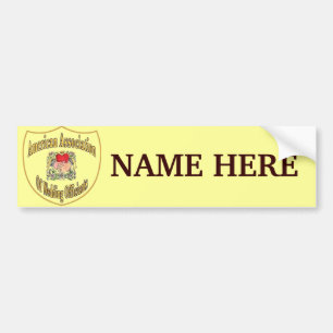 AAWO Member Logo Name Bumper Sticker