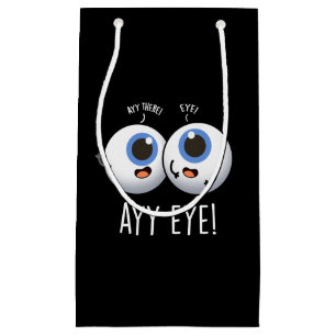 Aay Eye Funny AI Pun Dark BG Small Gift Bag