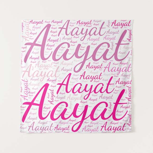 Aayat, Names Without Frontiers. Tapestry (Front)