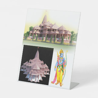 aayodhya original lord rama temple view pedestal sign