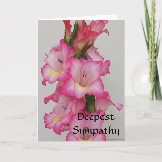 AB carte florale de la sympathie la plus profonde (Devant)