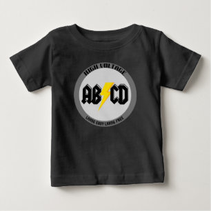 AB/CD High Voltage, Black Rock and Roll Shirt. Baby T-Shirt