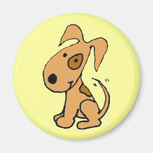 AB- Cute wagging pup design magnet