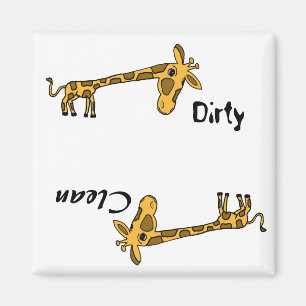 AB - Drôle Aimant Lave-vaisselle Giraffe