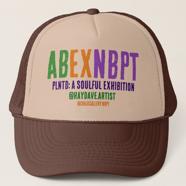 AB/EX NBPT Trucker Hat — PLNTD Edition (Front)