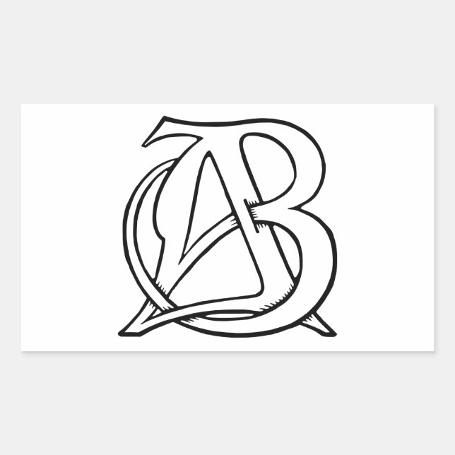 AB Monogram Sticker (Front)