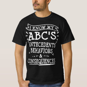 ABA Applied Behaviour Therapist Funny Thank You An T-Shirt