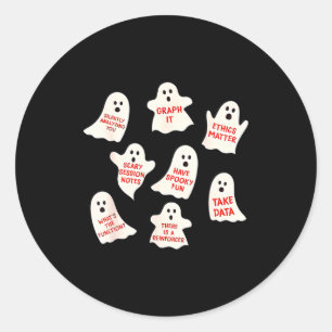 Aba Halloween Behavior Fall Applied Behavior Ysis  Classic Round Sticker