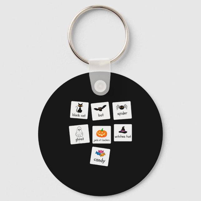 Aba Halloween Special Education Teacher Behaviour  Keychain (Front)