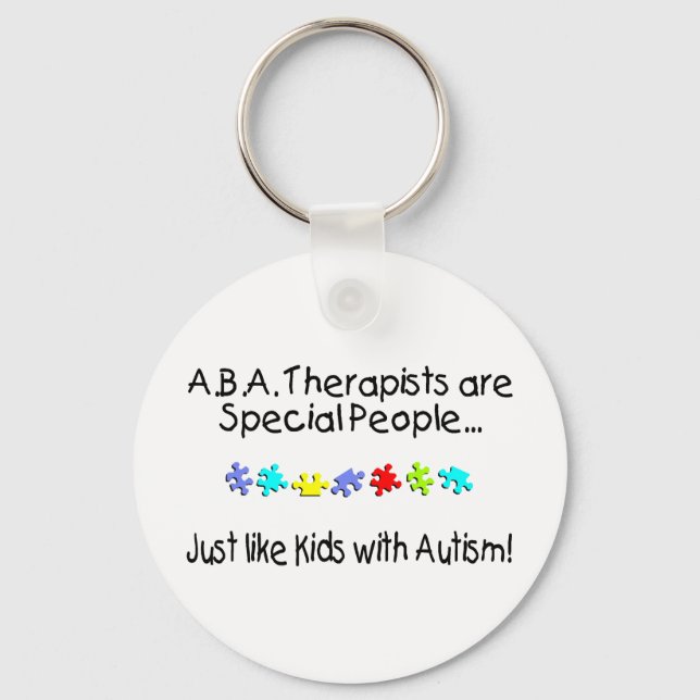ABA Therapists Are Special People Keychain (Front)