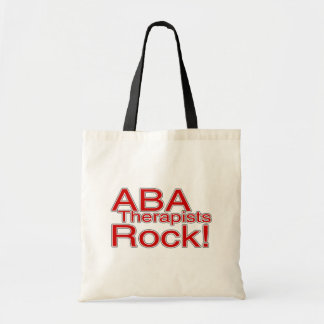 ABA Therapists Rock (Red) Tote Bag