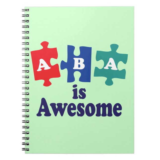 ABA Therapy Is Awesome Notebook (Front)