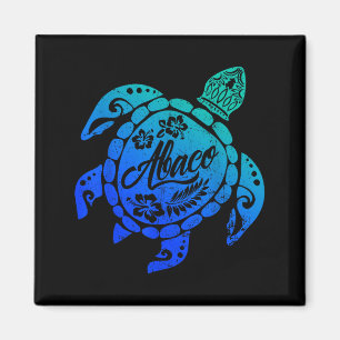 Abaco Tribal Sea Turtle Bahamas Beach Vacation Magnet