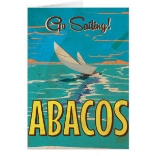 Abacos Islands vintage travel poster