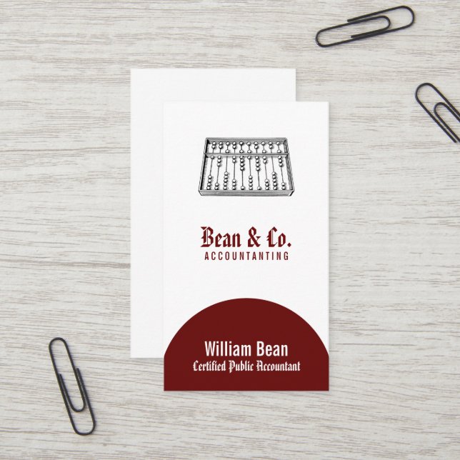 Abacus Business Card (Front/Back In Situ)