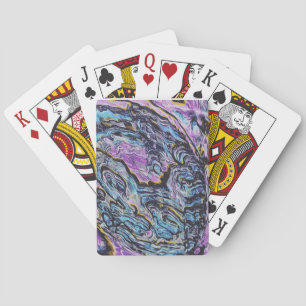 Abalone Abstract Sea Shell Designed Playing Cards