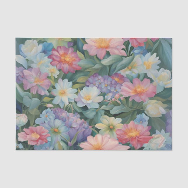 Abalone and Coral Decoupage Tissue Tissue Paper (Front)