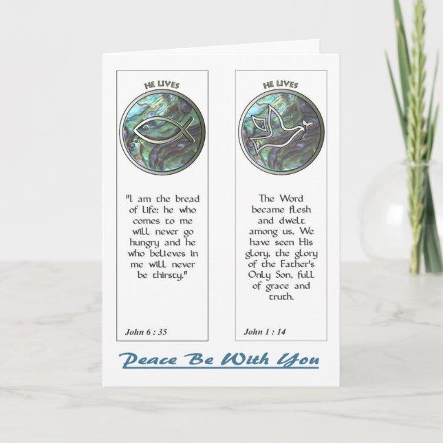 Abalone Dove et Signet de poisson Carte pour notes (Devant)