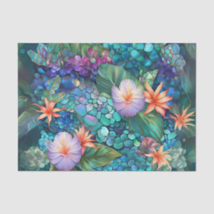 Abalone Flower Garden Decoupage Tissue Tissue Paper