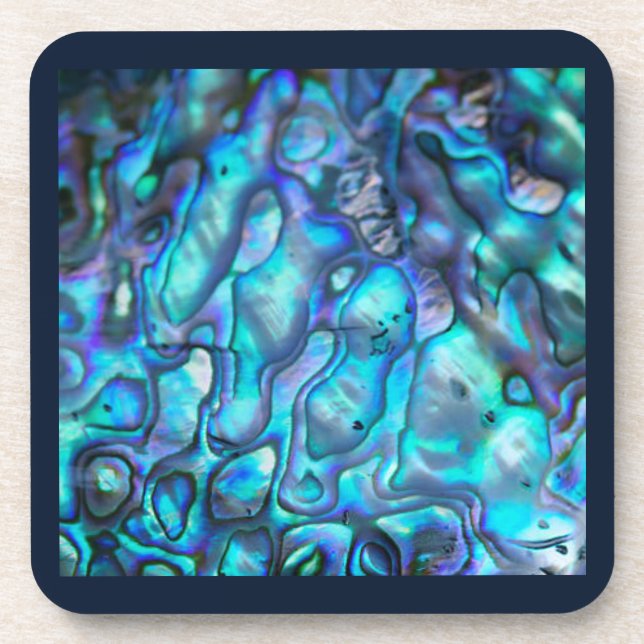 Abalone hard plastic coasters (Front)