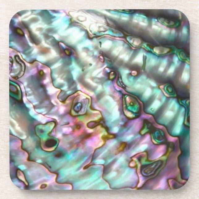 Abalone hard plastic coasters (Front)