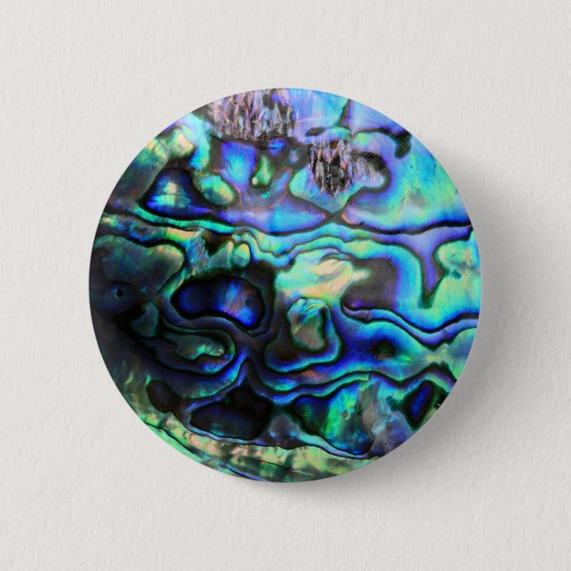 Abalone paua shell 2 inch round button (Front)