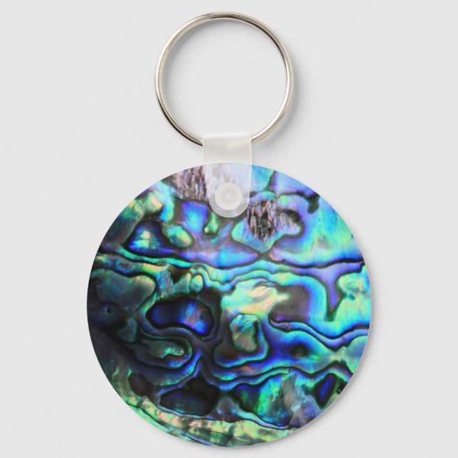 Abalone paua shell keychain (Front)