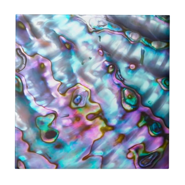 Abalone printed Ceramic Tile (Front)