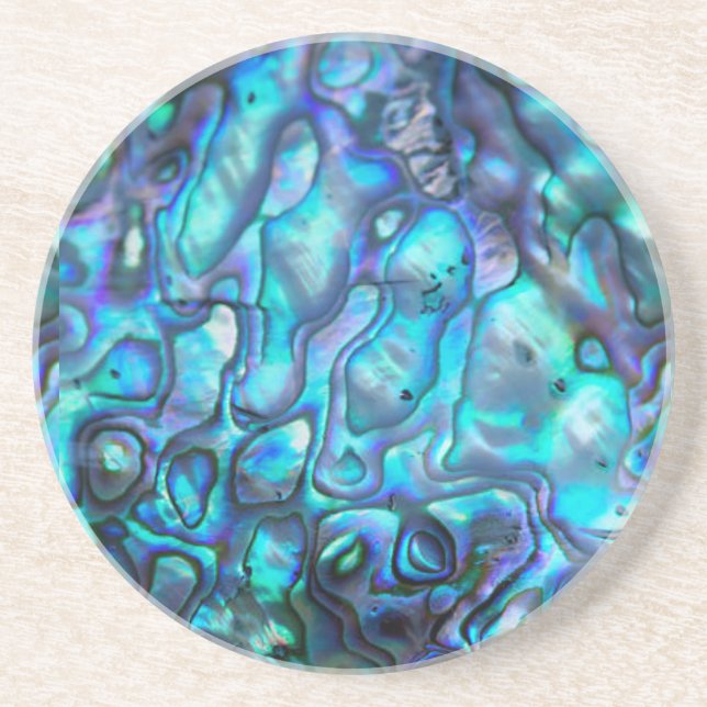 Abalone Sandstone Coaster (Front)