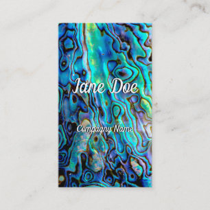 Abalone shell business card