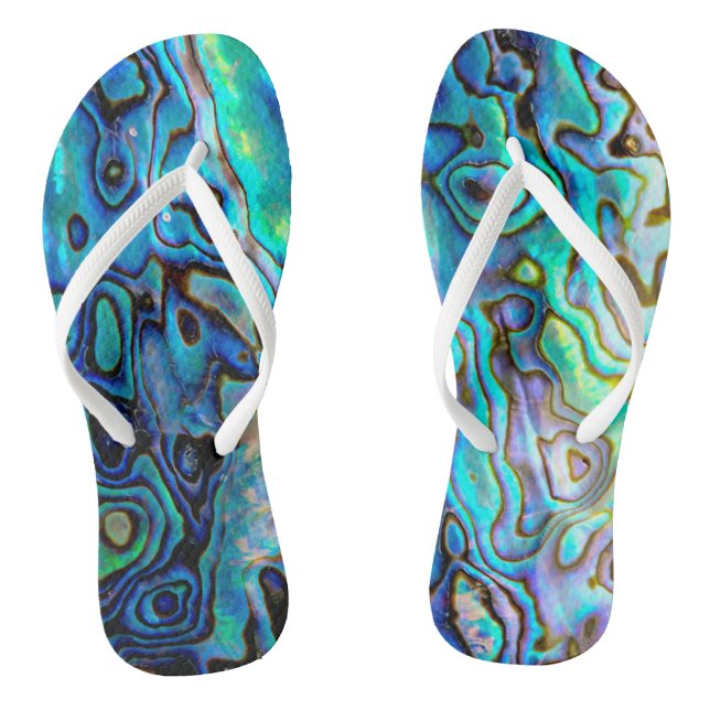 Abalone shell flip flops (Footbed)