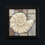 Abalone Shell Gift Box<br><div class="desc">Charikilia Zarris is a talented artist know for her ocean artwork. Her images are peaceful and calm relaxing you with every picture. Get this nautical piece of artwork with a Abalone shell being the centre of it all,  bordered with tiles and a beautiful colour scheme.</div>