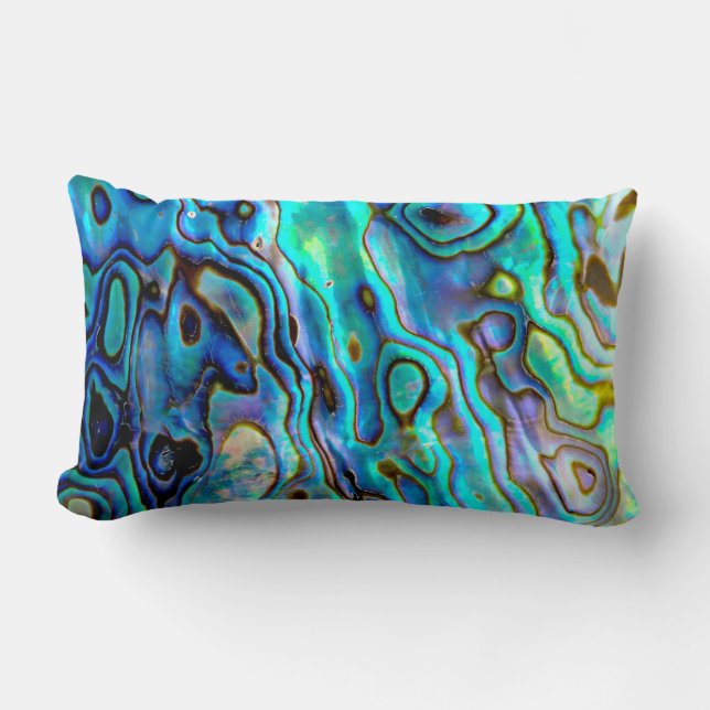 Abalone shell lumbar pillow (Front)