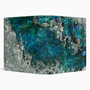 Abalone Shell Pearl and Silver 2 Binder