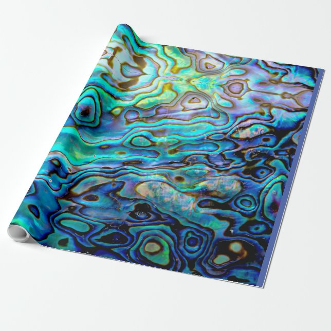 Abalone shell wrapping paper (Unrolled)