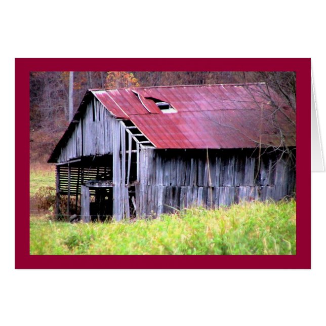 Abandon Horse Barn in Fall (Front Horizontal)