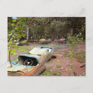 Abandoned Amusement Park, Chernobyl Postcard
