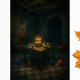 Abandoned Birthday Decoupage Paper Halloween