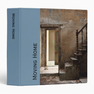 Abandoned blue Moving Home Binder