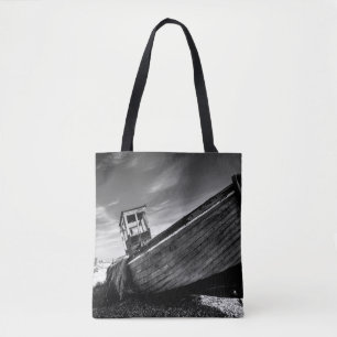 Abandoned Boat On Dungeness Beach Tote Bag
