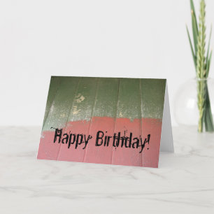 Abandoned Building Wall, Happy Birthday! Card