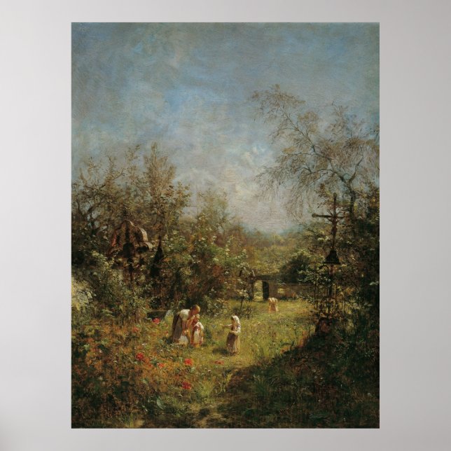 Abandoned Cemetery in Goisern Poster (Front)