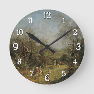 Abandoned Cemetery in Goisern Round Clock