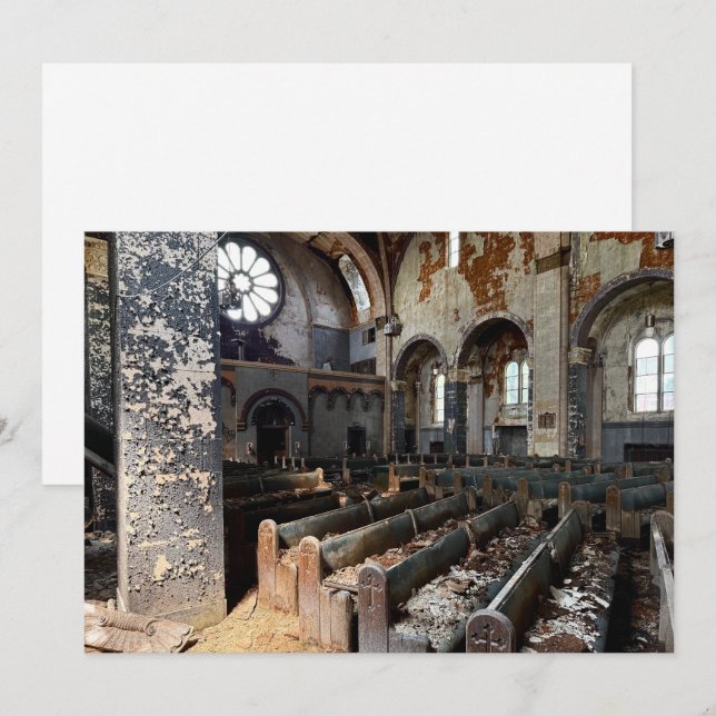 Abandoned Church Holiday Card (Front/Back)