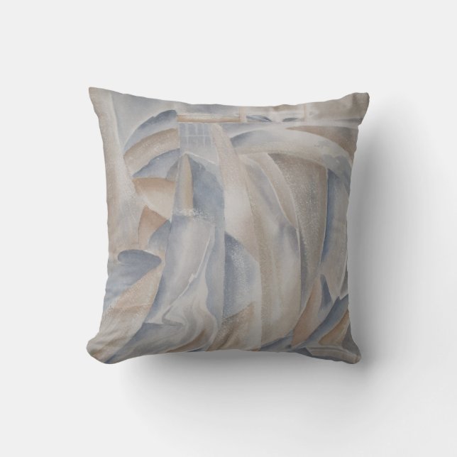 Abandoned Dam Throw Pillow (Front)