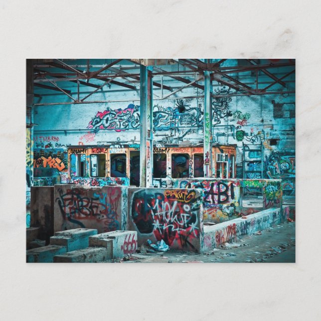 Abandoned Factory Photography Postcard (Front)