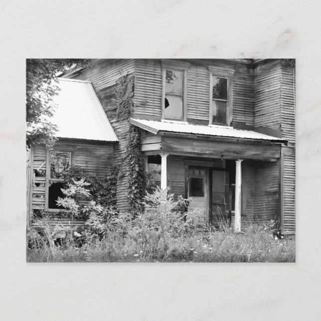 Abandoned Home Postcard (Front)